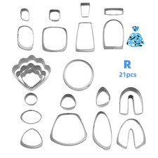 21PCS Polymer Clay Cutters Set