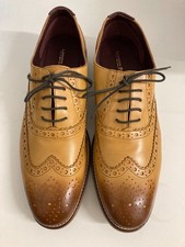 LONDON BROGUES - GATSBY - TAN - LEATHER SHOES - SIZE 11/45 - NEW WITH BOX