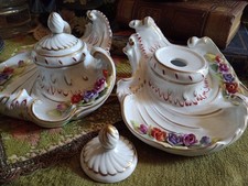 Vintage Porcelain Inkwells X2
