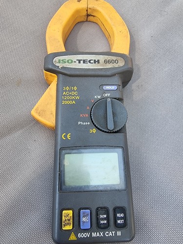Iso tech 6600 clamp meter - iso-tech,