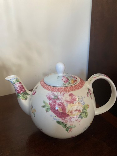 Pink floral bone - &,