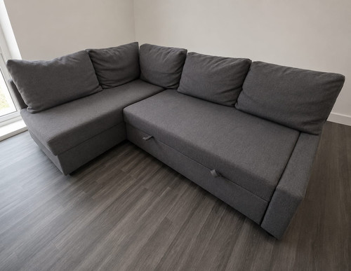 Ikea friheten dark grey corner - grey,