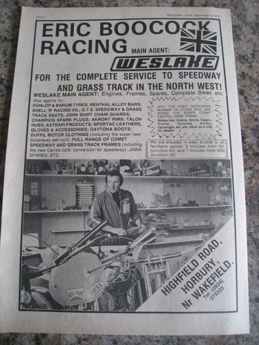 Eric boocock racing - racing, weslake