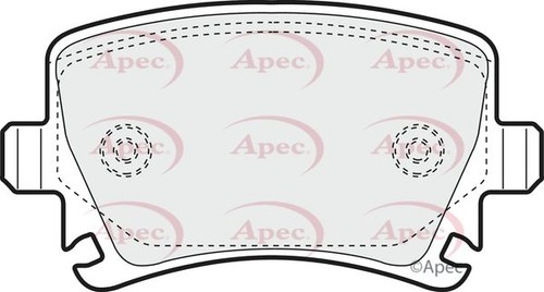 Apec rear brake pads - rear, for
