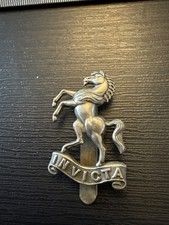BRITISH ARMY METAL CAP BADGE EAST KENT YEOMANRY O65