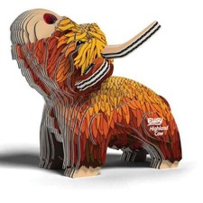 EUGY Highland Cow 3D Model Kit