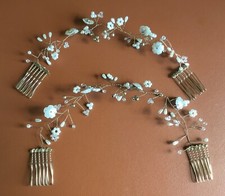 Bridal hair vine 2 pieces with