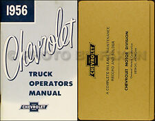 1956 Chevrolet Pickup and Truck Owner Manual with Envelope 56 Chevy owner Guide