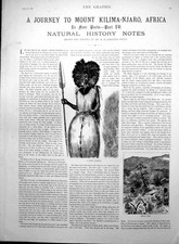 Old Print Journey Mount Kilima