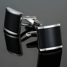 Men silver cufflinks gold - cufflinks,