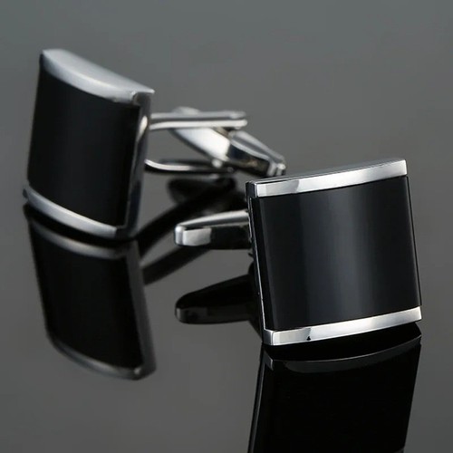 Men silver cufflinks gold - silver,