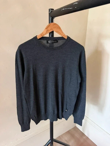 Charcoal grey wool - grey,