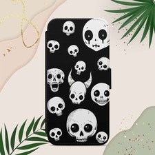SKULL SPOOKY FACE PHONE CASE