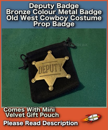Deputy badge bronze - badge,