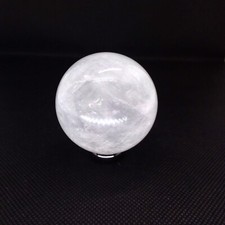 Calcite, 1 7/8 inch, sphere, ball, specimen, display, gemstone, white, #R-4512