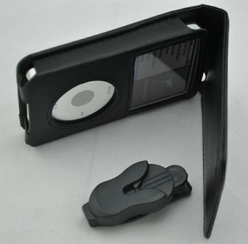 Black genuine leather case - , for