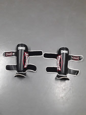 Sandee Black White Shin Guards adults small muay thai