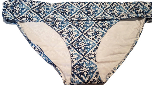 Woman blue and - and, white