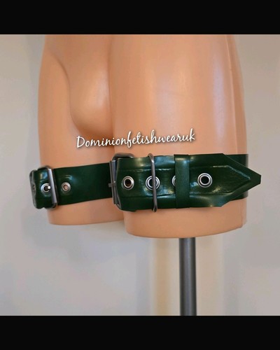 Green latex thigh - m,