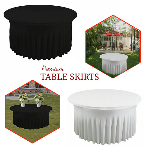 Black and white table - white,