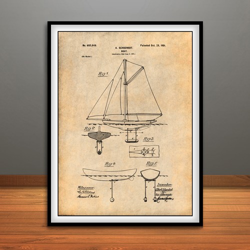 1901 schoenhut sailboat - 1901,