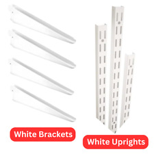 Twin Slot Shelving WHITE