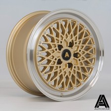 Autostar Minus 17" x 8" 5x100 et30 alloys Gold fit VW Corrado VR6 91 - 96