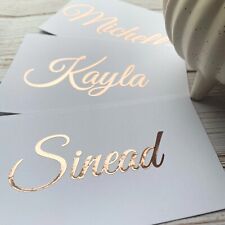 1,5,10 Personalised Vinyl Name Stickers Decal Label Water Bottle Wedding 1"