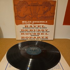 MELOS ENSEMBLE Ravel Debussy Roussel Ropartz LP L'Oiseau-Lyre SOL60048 FREE P&P 