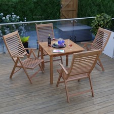 Teak 4 Seat Outdoor Dining