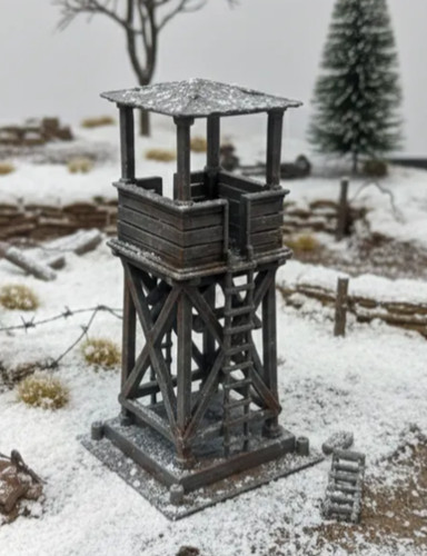 Ww2 watch tower tabletop - watch, tower,