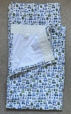 Dunelm Curtains 168x137 cm 66X 54” My Kids My Car Blue White Green Boy Blackout 