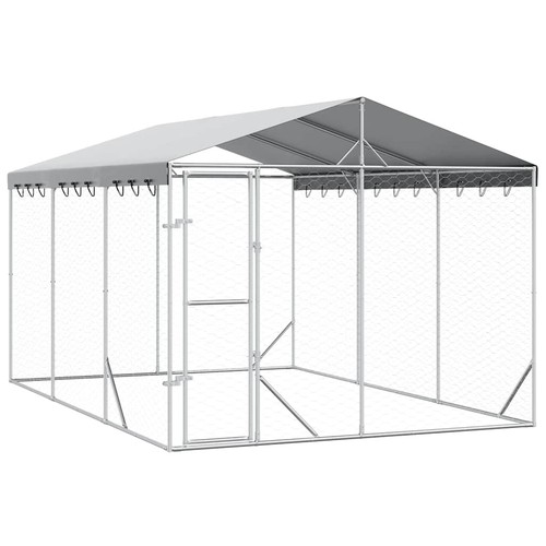 Outdoor dog kennel - dog, house