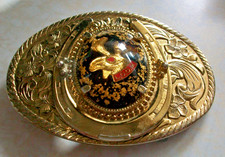 Gold metal belt buckle - , with