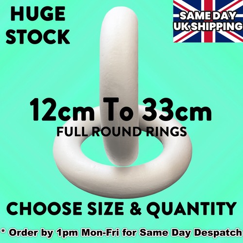 Full round polystyrene rings - polystyrene,