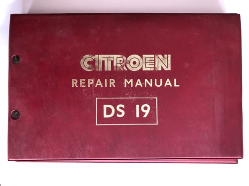 Citroen repair manual - ds,
