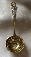 Antique Sugar Sifter spoon with Gilded bowl.