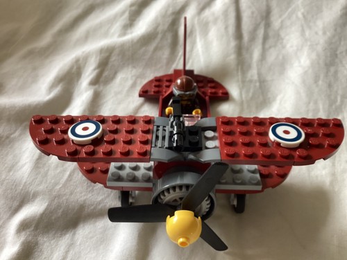 Lego plane with pilot - bi-plane,