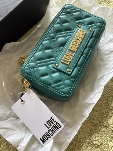 Love moschino quilted teal - love,