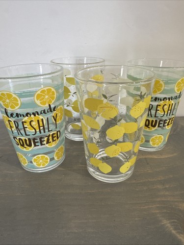 Lemonade juice glasses - lemonade,