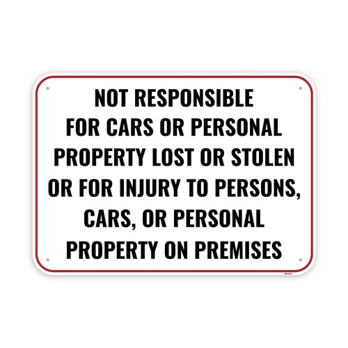 Not responsible accidents - not,