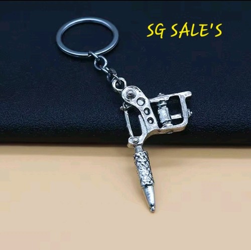 Tattoo gun keyring key chain - tattoo,