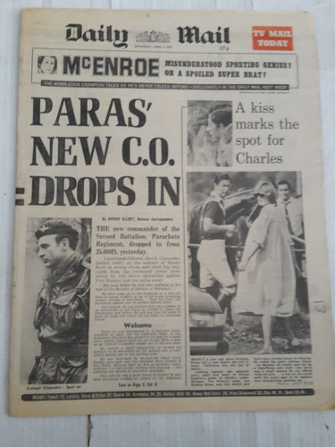 Daily mail newspaper - daily, june