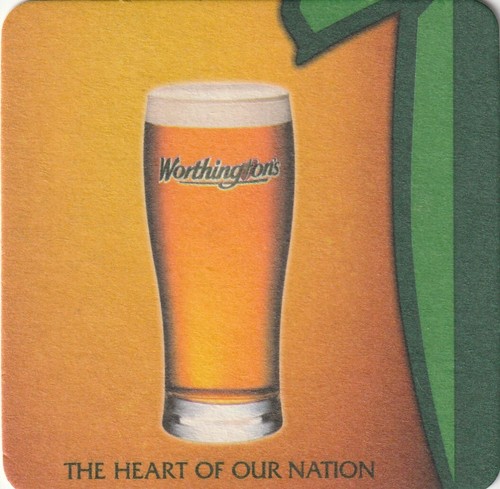 Beer mat worthington brewery - beer,