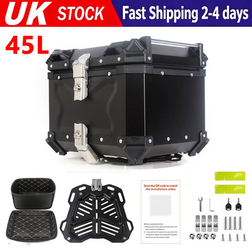 45l black motorcycle rear top - rear,