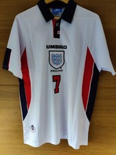 England 1998 Home #7 Beckham M