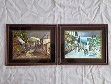 2 vintage Dufex Foil framed