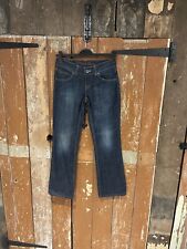 Tommy Hilfiger Denim Jeans Low Waist Bootcut Cotton Sally Dark Worn Blue W28 L34
