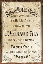 French Perfumes Poster Advert