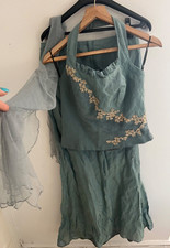 Linea Raffaelli 3 piece Top ,Skirt, Scarf  quirky Wedding,  Size 42